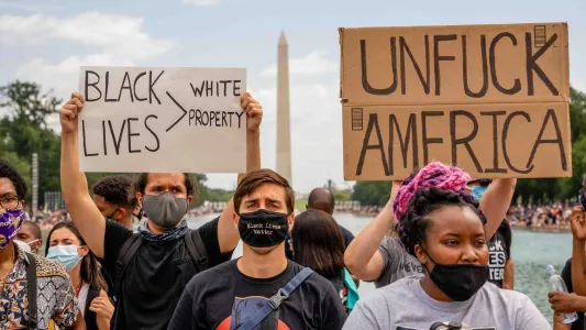 RAYNA ZEMEL. Get Your Knee Off Our Necks Rally: Washington DC, August 28, 2020
