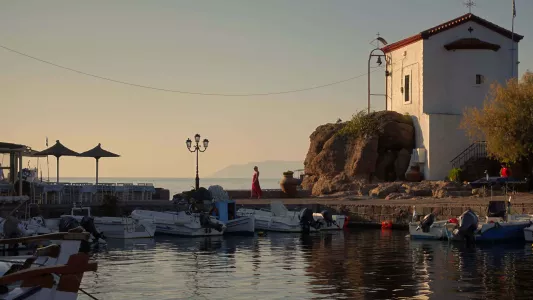 Chiara Fabbro: Dimitri walks in the little harbour of her home village with her head held high.