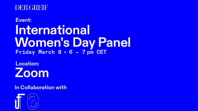 Der Greif hosts an International Women's Day Panel with Foto Femme United and Female Photoclub